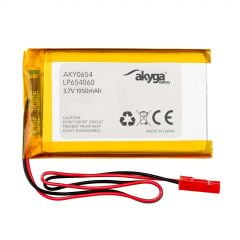Li-Po Akku LP654060 Akyga AKY0654 3.7V / 1950mAh PCM JST 2-Pin Stecker 150mm