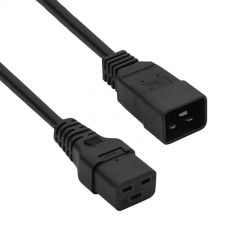 Verlängerungsstromkabel IEC C19/C20 AK-UP-03S CU 3x1.5mm² 1.8m