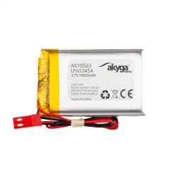 Li-Po Akku LP653454 Akyga AKY0563 3.7V / 1400mAh PCM JST 2-Pin Stecker 150mm