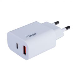 USB-Ladegerät AK-CH-12 USB-A + USB-C PD 5-12V / max. 3A 18W Quick Charge 3.0