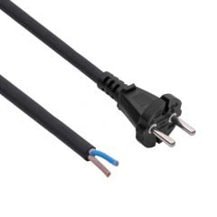Gummi-Stromkabel CEE 7/17 AK-OT-05S CU 2x1.5mm² 3m