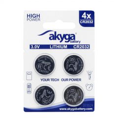 Lithium-Batterie CR2032 Akyga AKY2100 3V / 210mAh 4St.