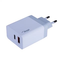 USB-Ladegerät AK-CH-13 USB-A + USB-C PD 5-12V / max. 3A 36W Quick Charge 3.0