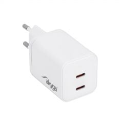 USB-Ladegerät AK-CH-29 2x USB-C PD 5-20V / max. 3A 45W Quick Charge 3.0 GaN