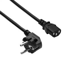 Energieversorgungskabel PC CEE 7/7 / IEC C13 AK-PC-106A CCA 3x0.75mm² 3m