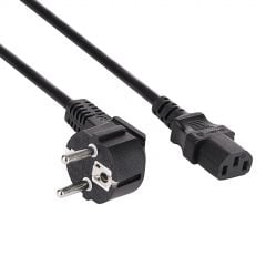 Energieversorgungskabel PC CEE 7/7 / IEC C13 AK-PC-06S CU 3x1.5mm² 3m