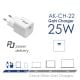 additional_image USB-Ladegerät AK-CH-22 USB-C PD 5-12V / max. 3A 25W Quick Charge 3.0 GaN