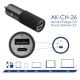 additional_image USB Auto-Ladegerät AK-CH-26 USB-A + USB-C PD 5-20V / max. 5A 100W Quick Charge 3.0 GaN