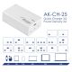 additional_image USB-Ladegerät AK-CH-25 USB-A + 3x USB-C PD 5-28V / max. 5A 140W Quick Charge 3.0 GaN