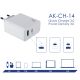 additional_image USB-Ladegerät AK-CH-14 USB-A + USB-C PD 5-20V / max. 3A 45W Quick Charge 3.0
